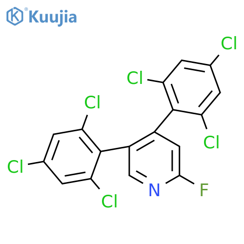 4,5-Bis(2,4,6-trichlorophenyl)-2-fluoropyridine structure