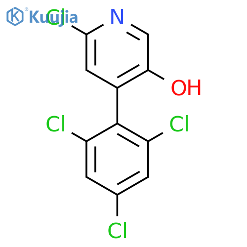 2-Chloro-5-hydroxy-4-(2,4,6-trichlorophenyl)pyridine structure