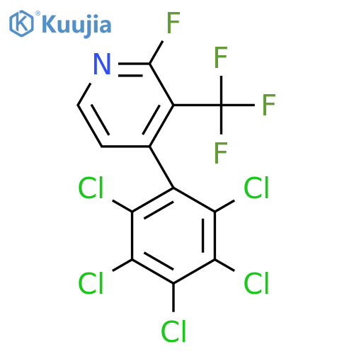 2-Fluoro-4-(perchlorophenyl)-3-(trifluoromethyl)pyridine structure