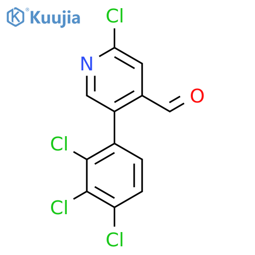 2-Chloro-5-(2,3,4-trichlorophenyl)isonicotinaldehyde structure