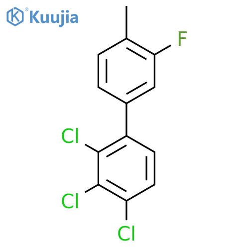 3'-Fluoro-4'-methyl-2,3,4-trichlorobiphenyl structure