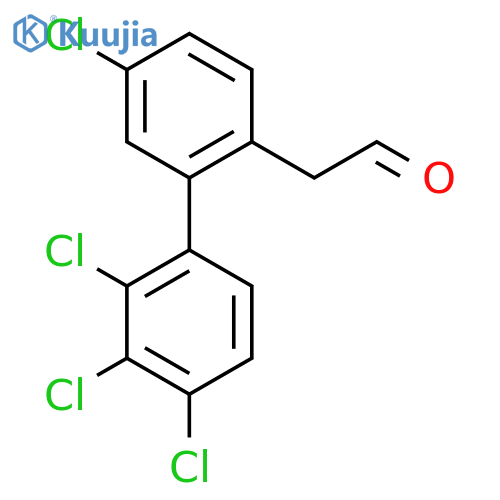 5,2',3',4'-Tetrachlorobiphenyl-2-ethanone structure