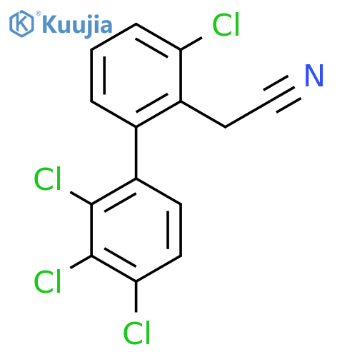3,2',3',4'-Tetrachlorobiphenyl-2-acetonitrile structure