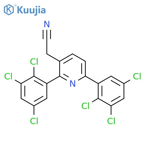 2,6-Bis(2,3,5-trichlorophenyl)pyridine-3-acetonitrile structure