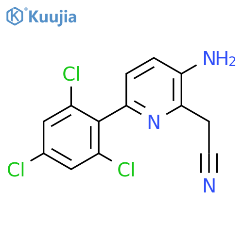 3-Amino-6-(2,4,6-trichlorophenyl)pyridine-2-acetonitrile structure