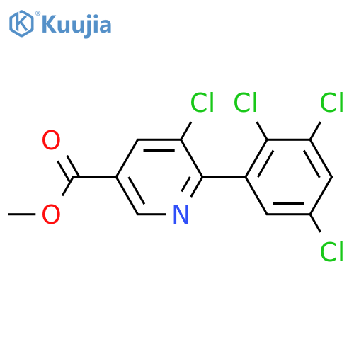 Methyl 5-chloro-6-(2,3,5-trichlorophenyl)nicotinate structure