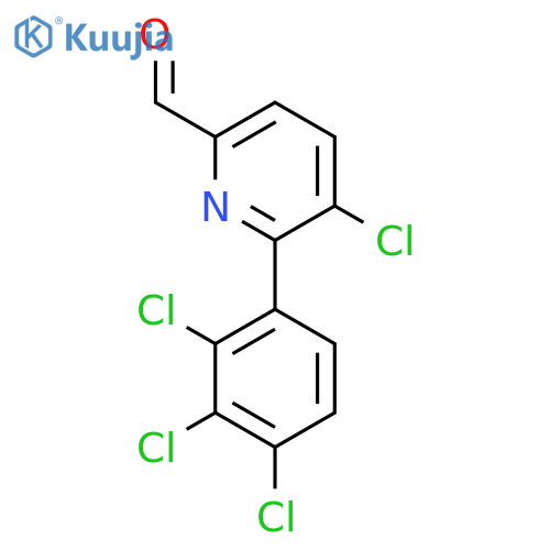 5-Chloro-6-(2,3,4-trichlorophenyl)picolinaldehyde structure