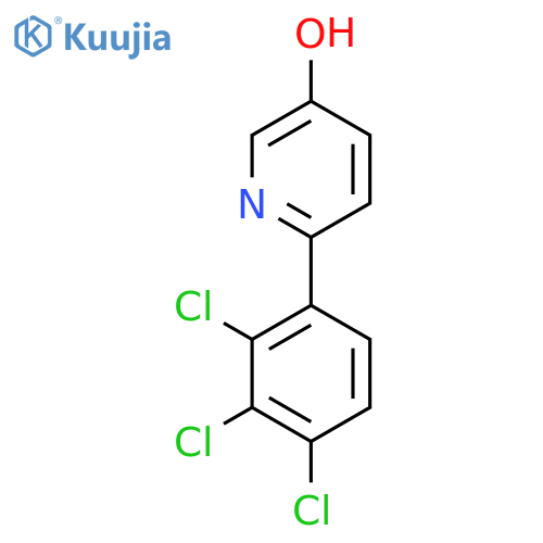 5-Hydroxy-2-(2,3,4-trichlorophenyl)pyridine structure
