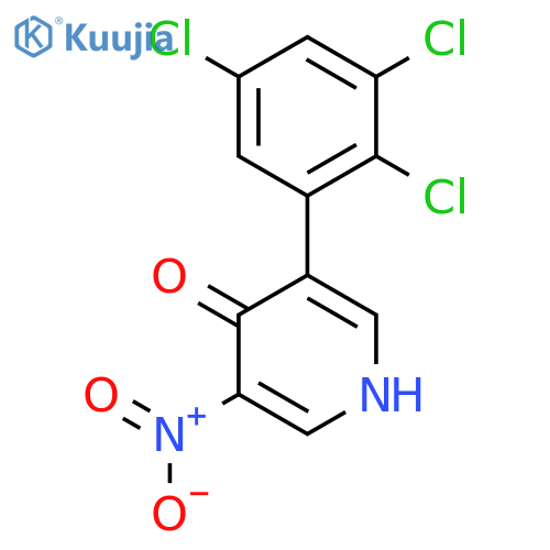 4-Hydroxy-3-nitro-5-(2,3,5-trichlorophenyl)pyridine structure