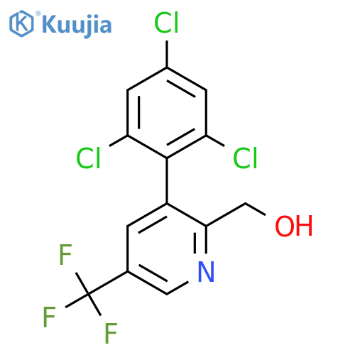 3-(2,4,6-Trichlorophenyl)-5-(trifluoromethyl)pyridine-2-methanol structure