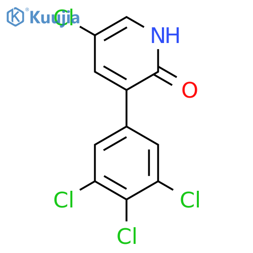 5-Chloro-2-hydroxy-3-(3,4,5-trichlorophenyl)pyridine structure