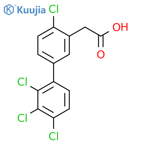 4,2',3',4'-Tetrachlorobiphenyl-3-acetic acid structure