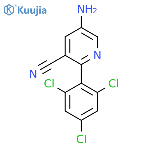 5-Amino-2-(2,4,6-trichlorophenyl)nicotinonitrile structure