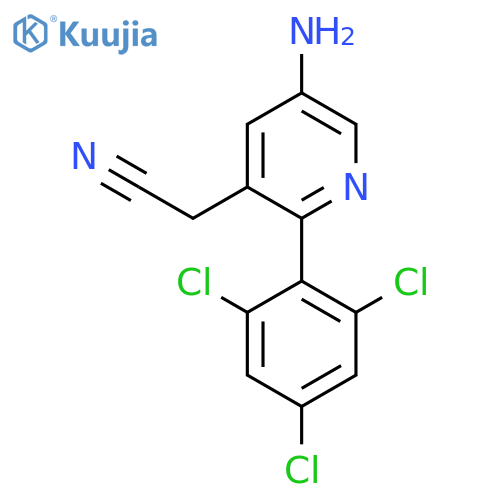 5-Amino-2-(2,4,6-trichlorophenyl)pyridine-3-acetonitrile structure