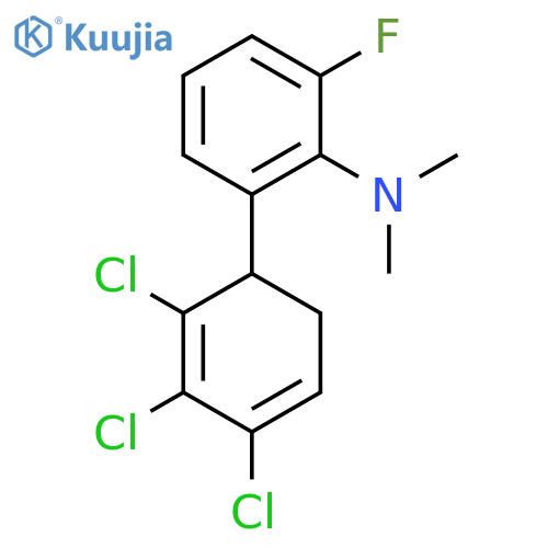 [2-Fluoro-6-(2,3,4-trichlorocyclohexa-2,4-dienyl)-phenyl]-dimethyl-amine structure