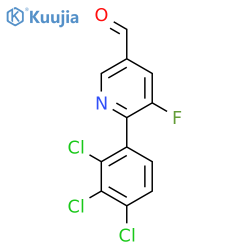 5-Fluoro-6-(2,3,4-trichlorophenyl)nicotinaldehyde structure