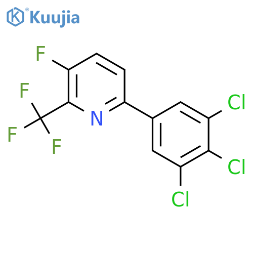 3-Fluoro-6-(3,4,5-trichlorophenyl)-2-(trifluoromethyl)pyridine structure