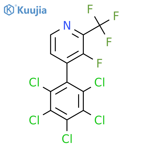 3-Fluoro-4-(perchlorophenyl)-2-(trifluoromethyl)pyridine structure