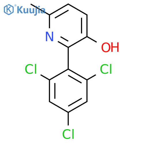 3-Hydroxy-6-methyl-2-(2,4,6-trichlorophenyl)pyridine structure