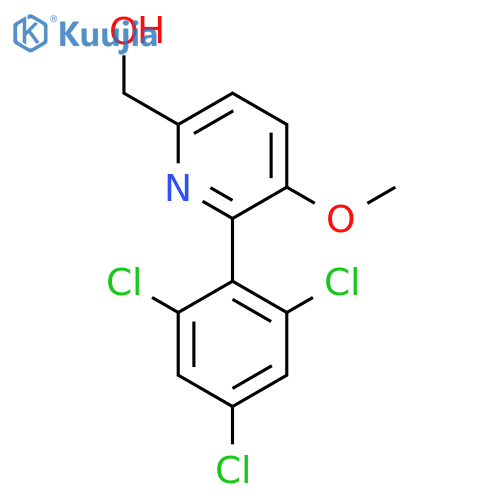 3-Methoxy-2-(2,4,6-trichlorophenyl)pyridine-6-methanol structure