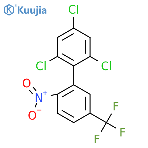2'-Nitro-2,4,6-trichloro-5'-(trifluoromethyl)biphenyl structure