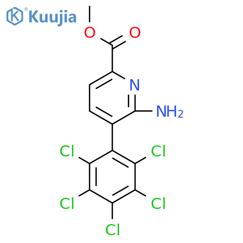 Methyl 6-amino-5-(perchlorophenyl)picolinate structure