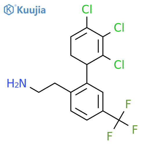 2-[2-(2,3,4-Trichlorocyclohexa-2,4-dienyl)-4-trifluoromethyl-phenyl]-ethylamine structure