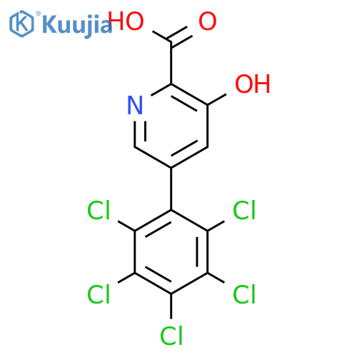 3-Hydroxy-5-(perchlorophenyl)picolinic acid structure