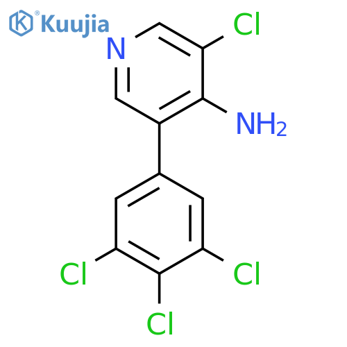 4-Amino-3-chloro-5-(3,4,5-trichlorophenyl)pyridine structure