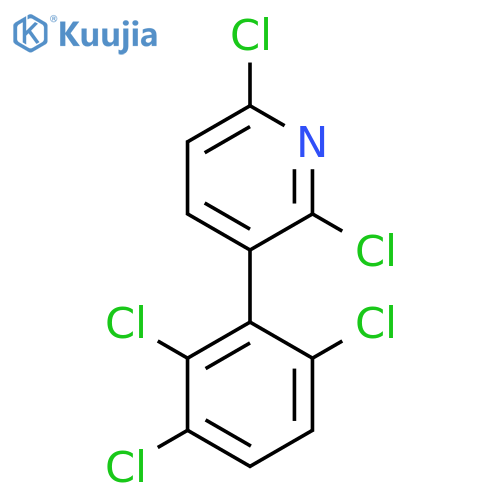 2,6-Dichloro-3-(2,3,6-trichlorophenyl)pyridine structure