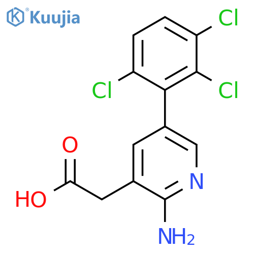 2-Amino-5-(2,3,6-trichlorophenyl)pyridine-3-acetic acid structure