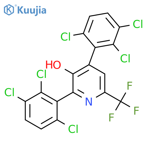 2,4-Bis(2,3,6-trichlorophenyl)-3-hydroxy-6-(trifluoromethyl)pyridine structure