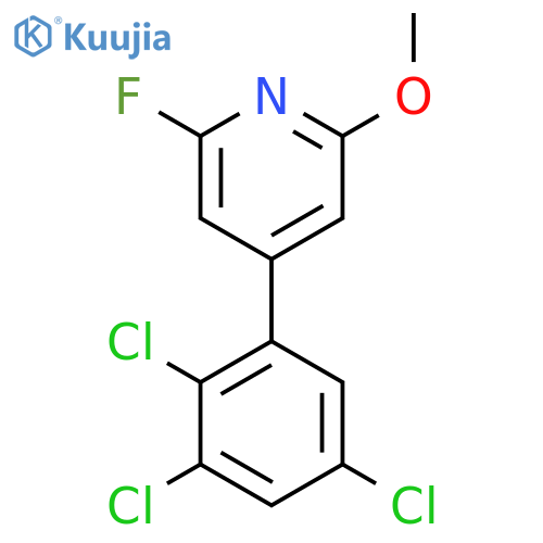 2-Fluoro-6-methoxy-4-(2,3,5-trichlorophenyl)pyridine structure
