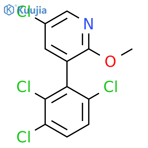5-Chloro-2-methoxy-3-(2,3,6-trichlorophenyl)pyridine structure