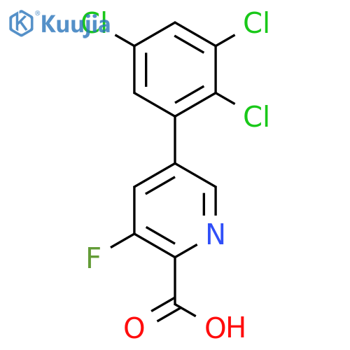 3-Fluoro-5-(2,3,5-trichlorophenyl)picolinic acid structure