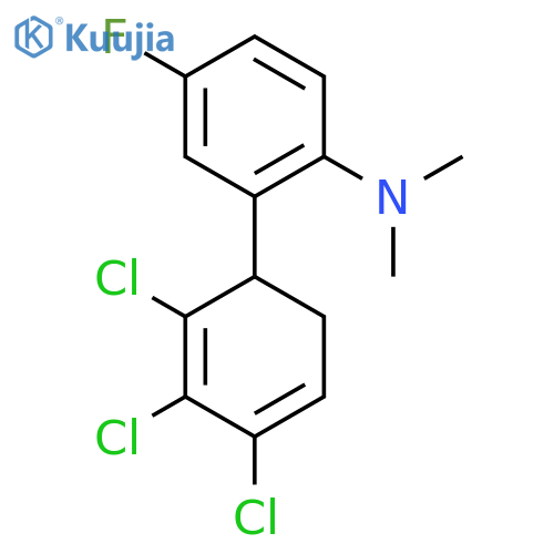 [4-Fluoro-2-(2,3,4-trichlorocyclohexa-2,4-dienyl)-phenyl]-dimethyl-amine structure