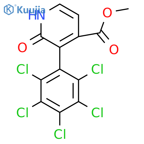 Methyl 2-hydroxy-3-(perchlorophenyl)isonicotinate structure