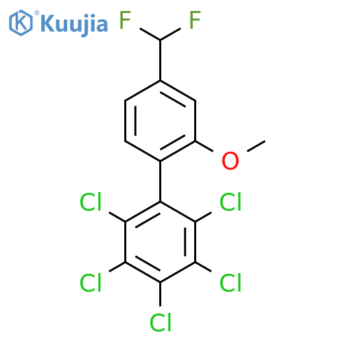 4'-(Difluoromethyl)-2'-methoxy-2,3,4,5,6-pentachlorobiphenyl structure