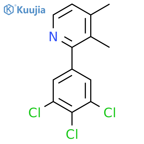 3,4-Dimethyl-2-(3,4,5-trichlorophenyl)pyridine structure