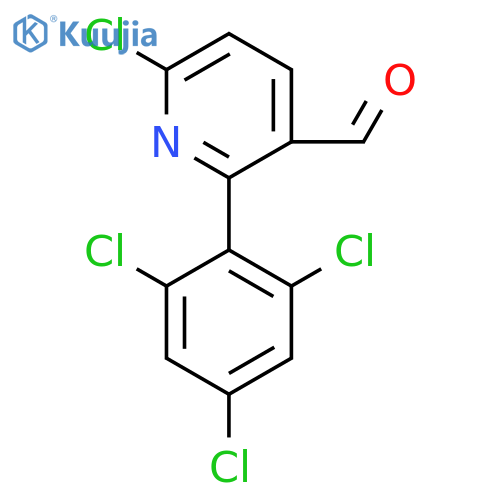 6-Chloro-2-(2,4,6-trichlorophenyl)nicotinaldehyde structure
