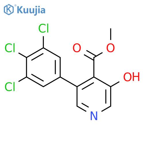 Methyl 3-hydroxy-5-(3,4,5-trichlorophenyl)isonicotinate structure