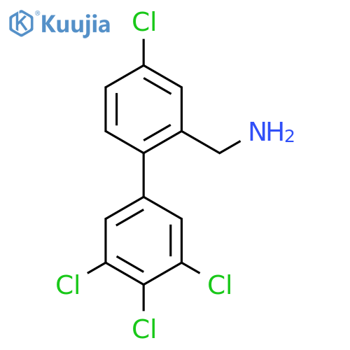 C-(4,3',4',5'-Tetrachlorobiphenyl-2-yl)-methylamine structure