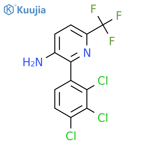 3-Amino-2-(2,3,4-trichlorophenyl)-6-(trifluoromethyl)pyridine structure