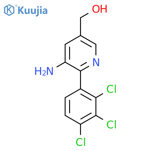 3-Amino-2-(2,3,4-trichlorophenyl)pyridine-5-methanol structure