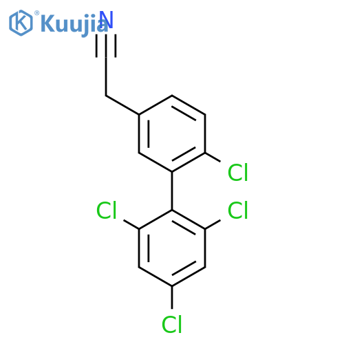 6,2',4',6'-Tetrachlorobiphenyl-3-acetonitrile structure