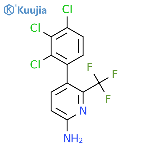 6-Amino-3-(2,3,4-trichlorophenyl)-2-(trifluoromethyl)pyridine structure
