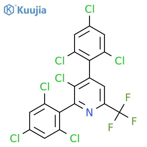 2,4-Bis(2,4,6-trichlorophenyl)-3-chloro-6-(trifluoromethyl)pyridine structure