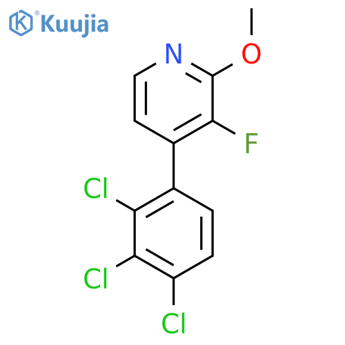 3-Fluoro-2-methoxy-4-(2,3,4-trichlorophenyl)pyridine structure