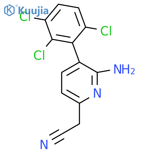 2-Amino-3-(2,3,6-trichlorophenyl)pyridine-6-acetonitrile structure