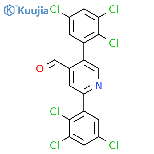 2,5-Bis(2,3,5-trichlorophenyl)isonicotinaldehyde structure